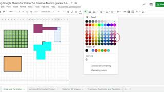 Using Google Sheets for Colourful, Creative Math in grades 3-6 - Google Sheets