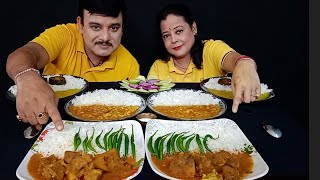 SPICY🔥🌶6 PLATE CHILLI CHOLE CHAWAL DAL CHAWAL MUTTON BHUNA CHAWAL EATING CHALLENGE#food#asmr#mukbang