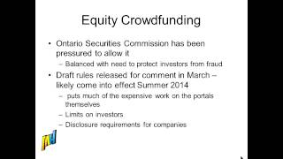 Crowdfunding in Canada