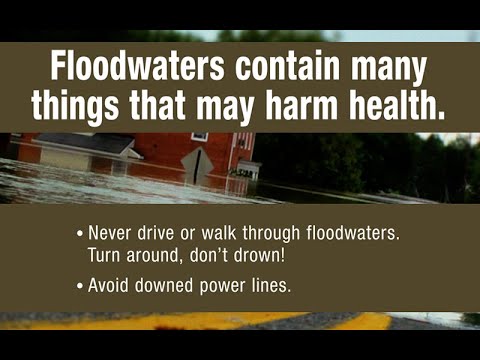 Is flood water safe to drink?