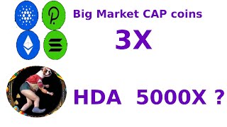 Your crypto strategy is Large market cap 3X crypto or small market cap 5000X gems? HDA coin Analysis