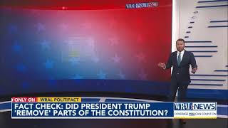 Fact check: Were parts of the Constitution 'removed' by the Trump administration?