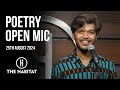 Live Poetry Open Mic at The Habitat 25th August 2024