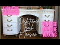 Desk Makeover | Furniture Flip | Trash to Treasure | How to Antique wax | Strip paint correctly