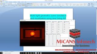 JAVA SOURCE CODE for MULTI-LIGHT GEOMETRIC SCENE SIMULATION AND VISUALIZATION USING SWING API