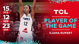 Iliana Rupert 🇫🇷 | 15 PTS | 12 REB | 23 EFF | TCL Player of the Game