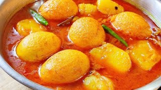 ডিম আলুর ঝোল ||Dimer jhol recipe/Egg curry with potato Bengali Style||Alu Dimer Jhol Recipe