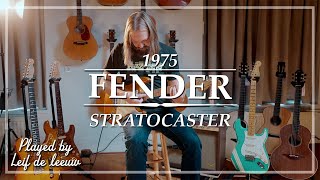 Fender Stratocaster Natural 1975 played by Leif de Leeuw | Demo