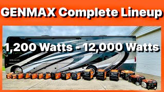 GENMAX Complete Lineup of Inverter Generators From GM1200i Watts to GM12000 Watts