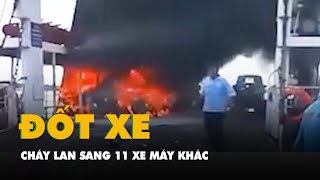 Nam thanh niên mua xăng đốt xe trên phà Sa Đéc, cháy lan sang 11 xe máy