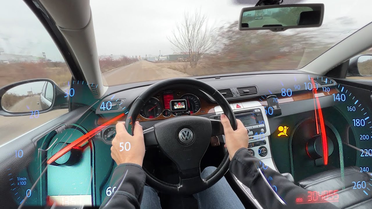 VW PASSAT B6 2.0 Tdi 170 Hp Acceleration 0-100 Km/h - YouTube