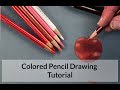 Colored Pencil Apple Drawing