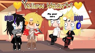 Yellow Hearts BNHA MHA pro heroes Erasermic