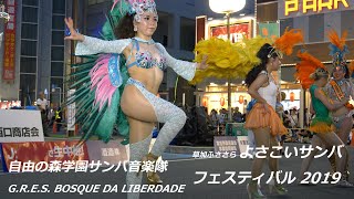 4K60P　自由の森学園サンバ音楽隊　草加よさこいサンバフェスティバル2019　SOKA-Yosakoi-Samba Festival G.R.E.S. BOSQUE DA LIBERDADE