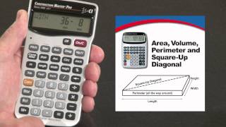 Construction Master Pro DT Area, Volume, Square-up Diagonal How To