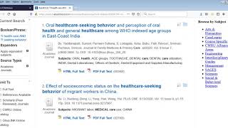 Tips for Article Database Searching