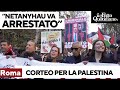 Migliaia in corteo a Roma per la Palestina: 