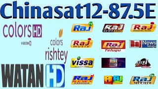 87e dish setting✅chinasat 12 @ 87.5° east @chinasat 12 at 87e channel list