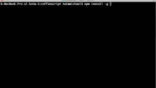 Installing CoffeeScript
