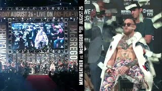 Floyd Mayweather Throws Cash On Stage Over Conor McGregor | ESPN