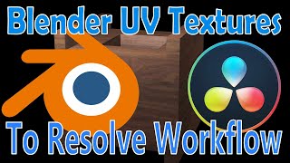 Blender UV テクスチャから Davinci Resolve ワークフロー