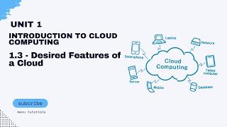 1.3 - Desired Features of a cloud