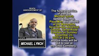 Michael Lynch ~ Short Obituary