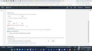AWS Lambda Function Memory limit test