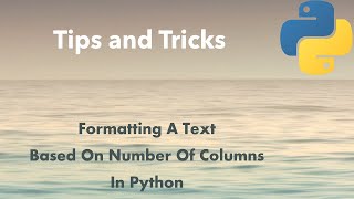 Python Tip: Display Text Based On The Space