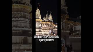 Nadiad BAPS mandir night view #nightdarshan#nightview #nadiadswaminarayanmandir #lighting#nityabarot