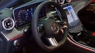 Yeni Mercedes C200 2021 siyah-kırmızı Koltuk döşeme [4K]