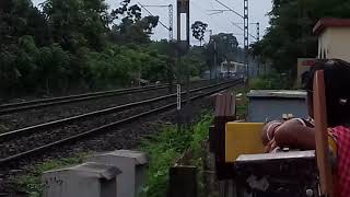 Santipur to sealdah local । crasing 3no rail gate