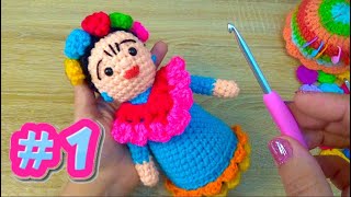 Frida Muñeca Amigurumi para iniciantes paso #1