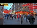 🎊London Evening Walk🐯Ahead of Chinese Lunar New Year-2022 of Tiger [4K HDR]