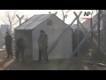 Morning scenes on Macedonia-Greece border