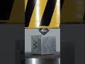 fianite on a tungsten vs. hydraulic press