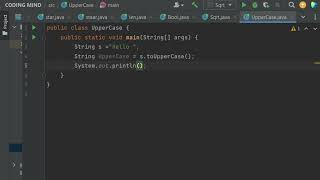 toUpperCase in JAVA