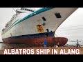 Albatros cruise ship in Alang ship breaking yard