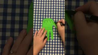 Paper Halloween Craft Idea 💀 Easy DIY Craft #Shorts #tiktok