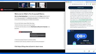 Live transcribe Zoom meetings with Otter.ai