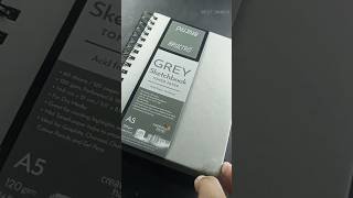 Brustro Grey Sketch Book🤗#viral #viral_shorts #youtubeshorts #shorts_video #shorts #trending #unbox