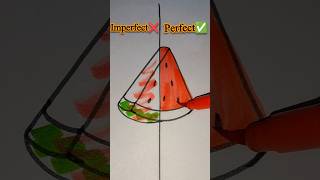 Imperfect ❌️ vs Perfect✅️| Unbelievable Painting Shortcut🌈😱 |satisfying creative art #shorts