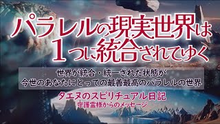 【タエヌ】パラレルの現実世界は１つに統合されてゆく／ライトワーカーとして、地球全体の波動域を高めて、次の光の世へとスムーズに移行させるためのお役目がある