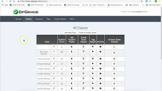 How to Create Classes for ZipGrade