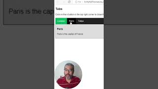 Create Tabs using #html #css and #javascript using #w3schools example #zeeshanacademy