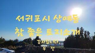 인 0059제주도 서귀포시 상예동 참 좋은 토지 소개