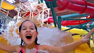 😱HUGE WATER SLIDES💦