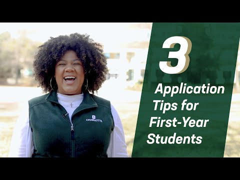 3 Application Tips For First-Year Students - YouTube