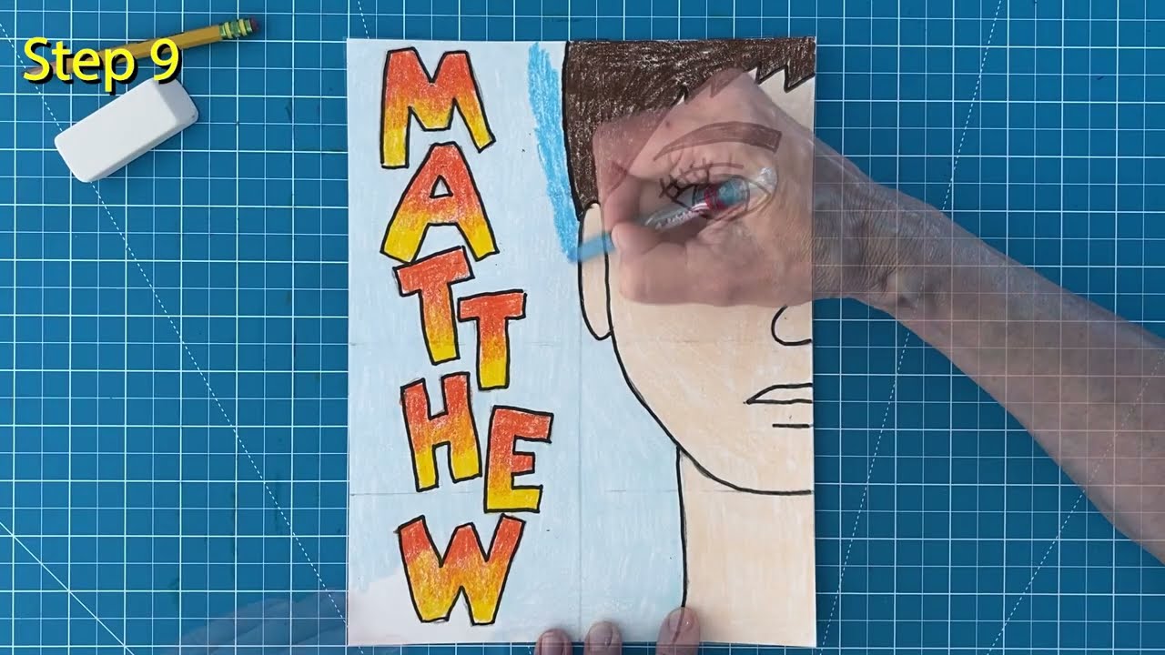 How To Draw A Half Portrait Youtube