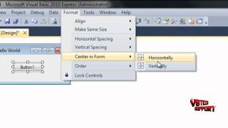 VB 2010 Tutorial #2 | "Hello World" (Your First Application!)